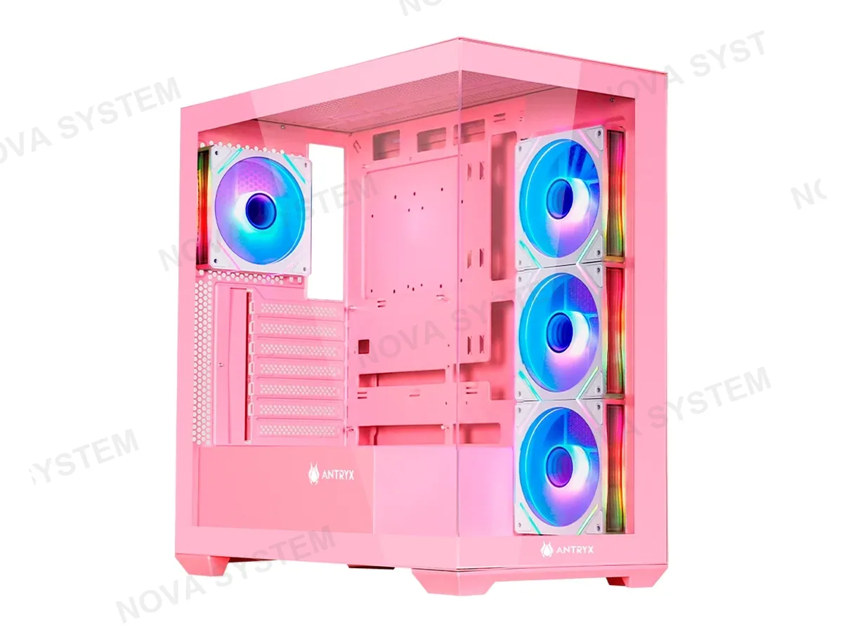 ANTRYX CASE ANTRYX FX 750 PINK, ARGB FAN X4, USB TIPO-C (AC-FX750PK)
