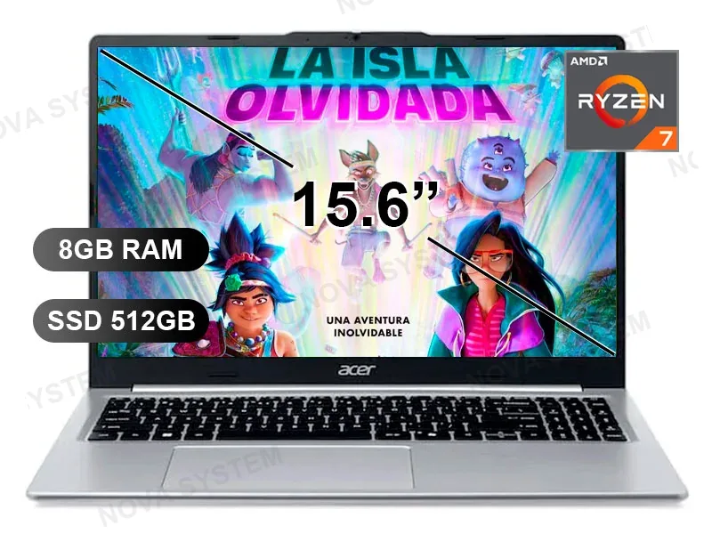 ACER LAPTOP ACER ASPIRE AL15-48P-R6GN RYZEN 7-5825U/ 8GB/ SSD512GB/ FREE/ 15.6