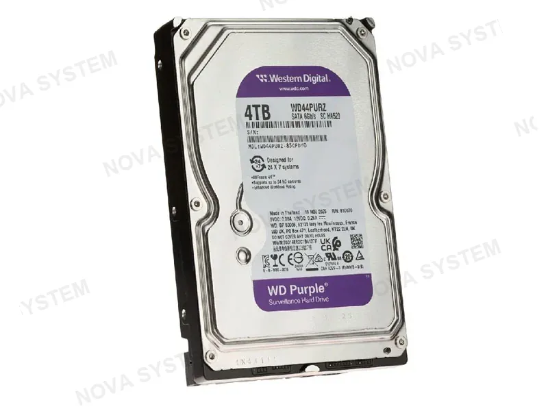 DISCO DURO WESTER DIGITAL 4TB PURPLE SATA 6GB/S 5400 WD44PURZ