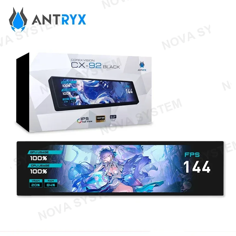 ANTRYX COREX VISION CX-92 BLACK PANTALLA LCD 9.20" ULTRA PANORAMICA (PN:ACV-CX92BK) COMPUTERSHOP