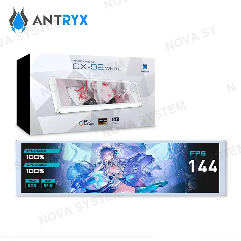 ANTRYX COREX VISION CX-92 WHITE PANTALLA LCD 9.20" ULTRA PANORAMICA (PN:ACV-CX92WE) COMPUTERSHOP