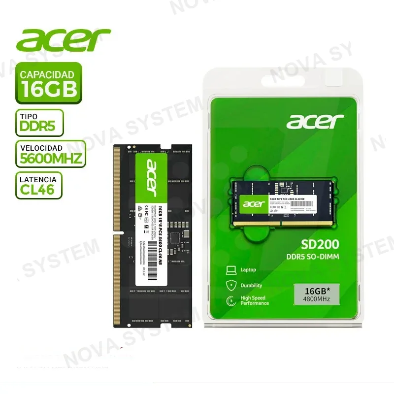 ACER MEM. RAM SODIMM ACER SD200 16GB DDR5 5600MT/s, CL46