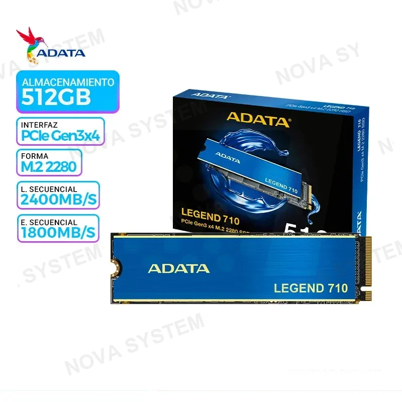 ADATA SSD ADATA LEGEND 710, 512GB M.2, 2280, PCIe Gen3x4