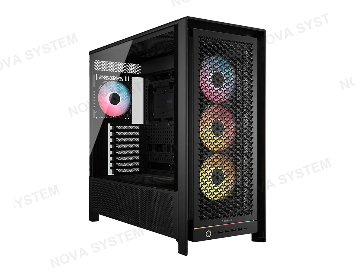 CORSAIR CASE CORSAIR FRAME 5000D RS S/FUENTE (CC-9011309-WW) PANEL DE VIDRIO, NEGRO