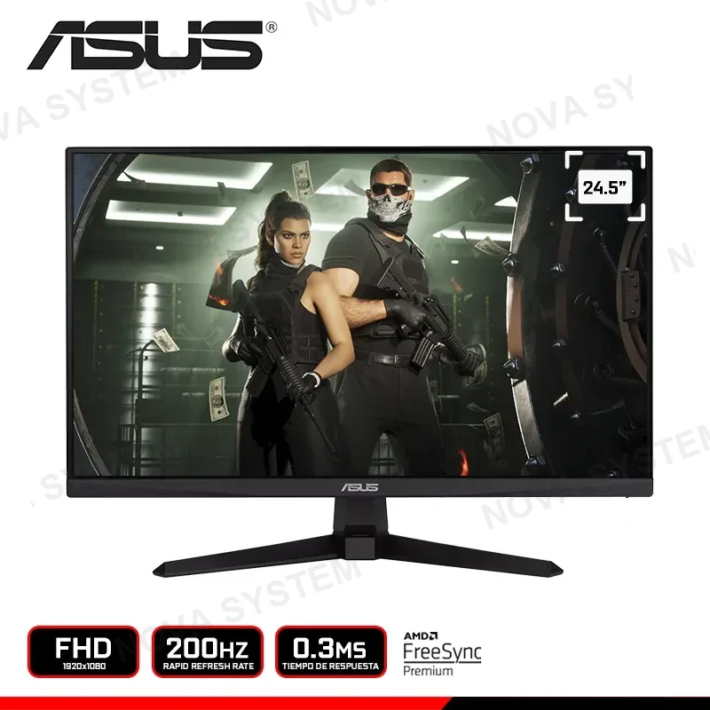 ASUS MONITOR ASUS TUF GAMING VG259Q5A 24.5" FHD 1920x1080/200HZ/0.3MS/FREESYNC PREMIUM (PN:90LM0BL0-B01OI1) COMPUTERSHOP