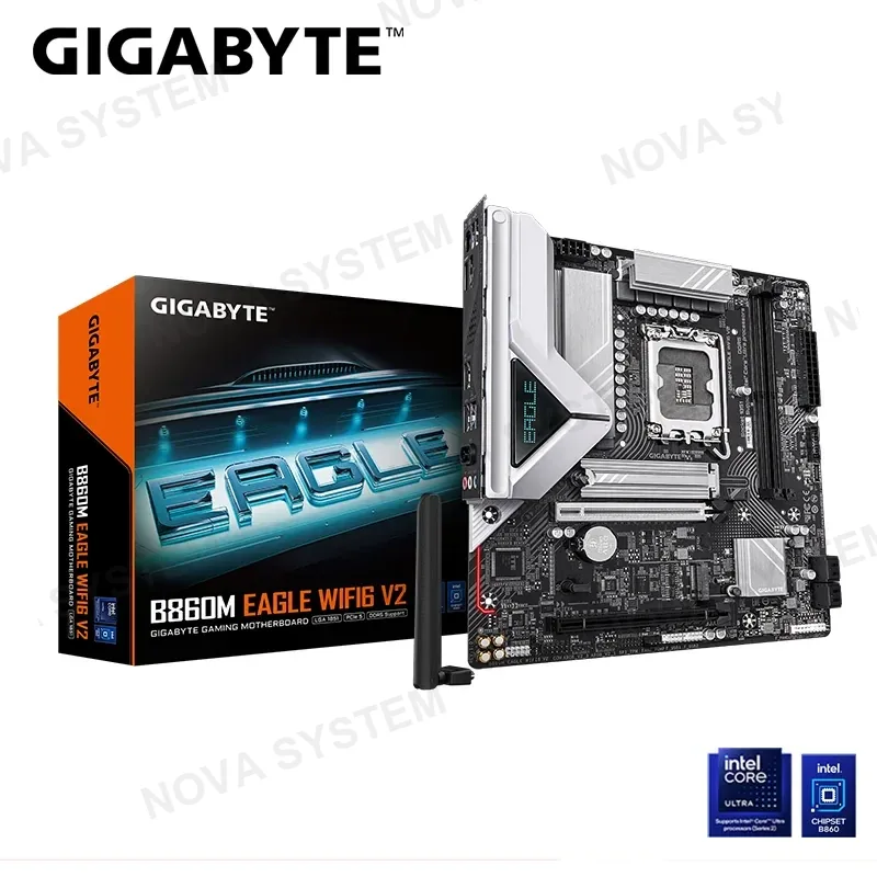 GIGABYTE PLACA GIGABYTE B860M EAGLE WIFI6 V2 M.ATX DDR5 LGA 1851 (PN:9MB86MEW2-00-G10) COMPUTERSHOP