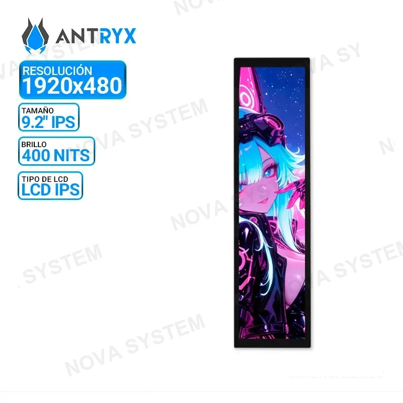 ANTRYX PANTALLA LCD ANTRYX COREX VISION CX92 BLACK, IPS 9.2"