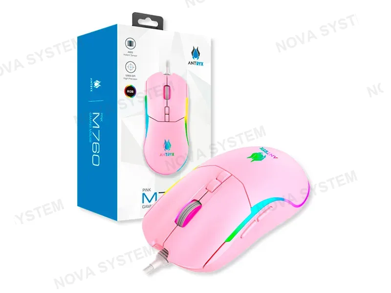 ANTRYX MOUSE ANTRYX GAMING RGM-M760PK USB PINK