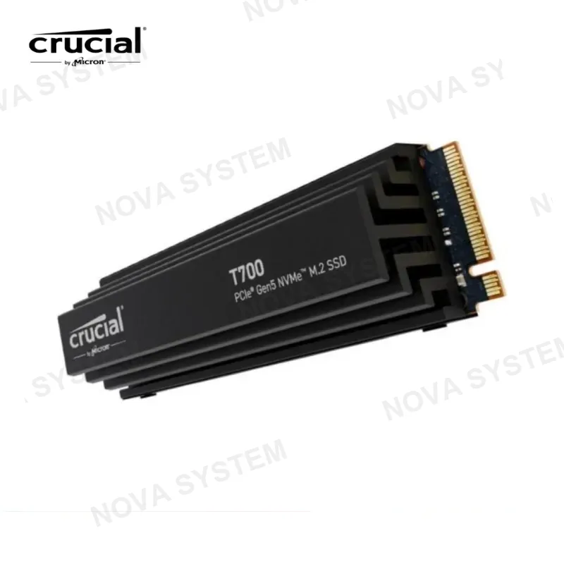CRUCIAL DISCO SOLIDO SSD 2TB M.2 CRUCIAL T700 12400MBPS GEN5 C/DISIPADOR