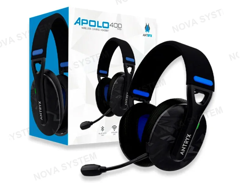ANTRYX AUDIFONO C/MICROFONO ANTRYX APOLO 400TRIX WIRELESS 2.4G BT (AWGH-AP400KTX)
