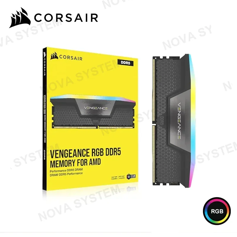 MEMORIA 16GB DDR5 CORSAIR VENGEANCE RGB INTEL XMP/AMD EXPO BUS 6000MHz (PN:CMH16GX5M1D6000Z38) COMPUTERSHOP