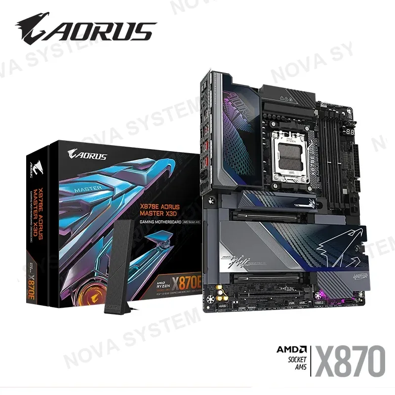 AMD PLACA AORUS MASTER X870E X3D ATX DDR5 AMD AM5 (PN:9MX87EMX-00-G10) COMPUTERSHOP