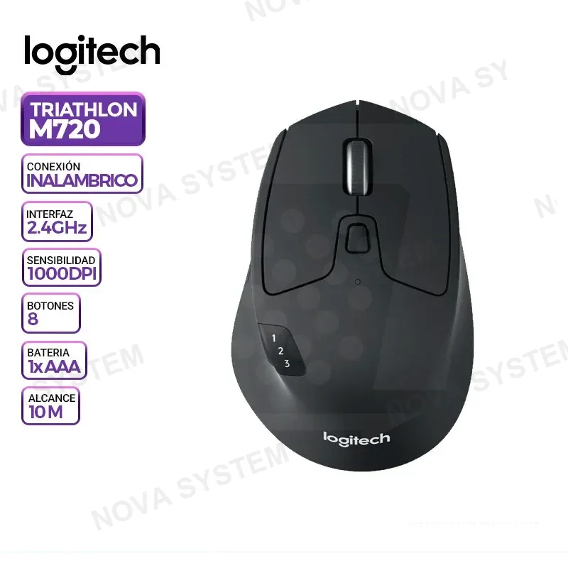 LOGITECH MOUSE LOGITECH M720 WIRELESS TRIATHLON BLACK