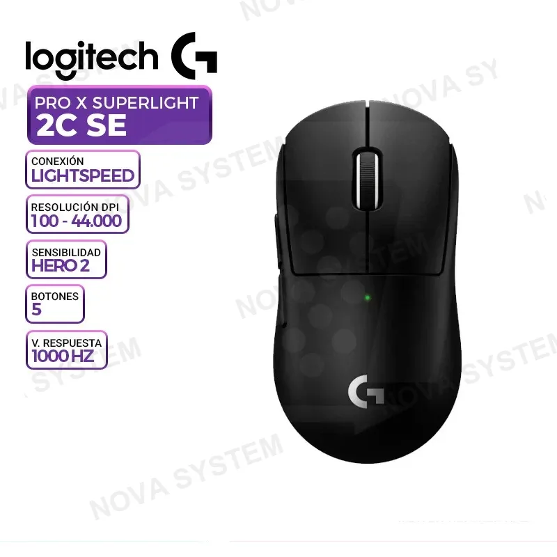 LOGITECH MOUSE LOGITECH G PRO X SUPERLIGHT 2c SE, INALAMBRICO, BLACK