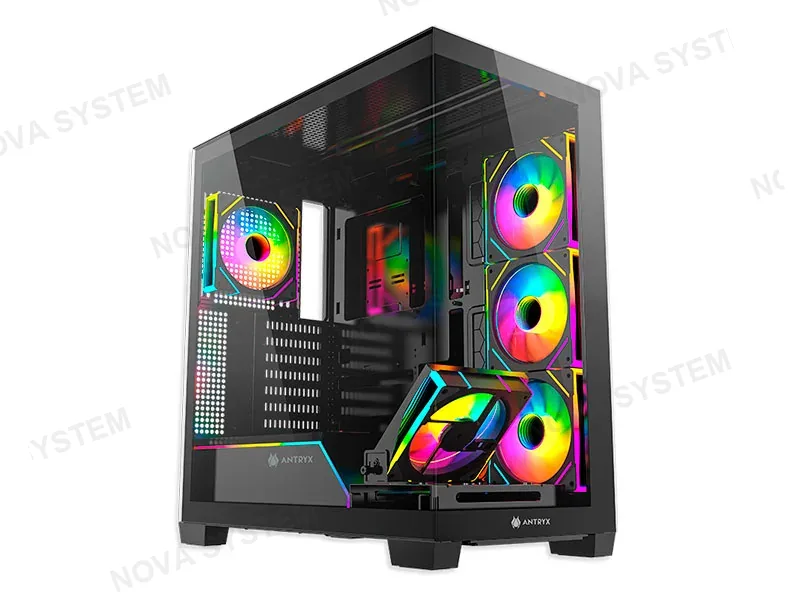 ANTRYX CASE ANTRYX FX 850 PRO BLACK INFINITY ARGB FAN X5 USB TIPO-C (AC-FX850BK)