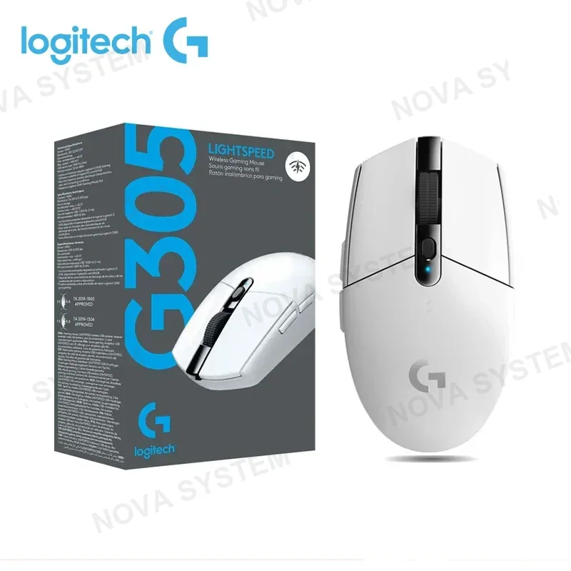 LOGITECH MOUSE LOGITECH G G305 WHITE LIGHTSPEED DPI 12,000 WIRELESS (PN:910-005289)
