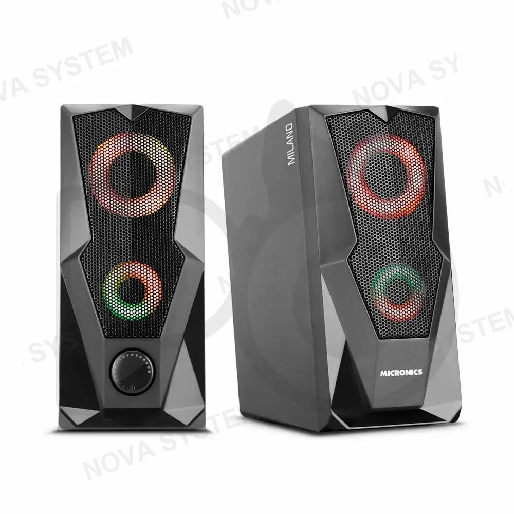 MICRONICS PARLANTE MICRONICS MILANO BLACK MIC S310 RGB