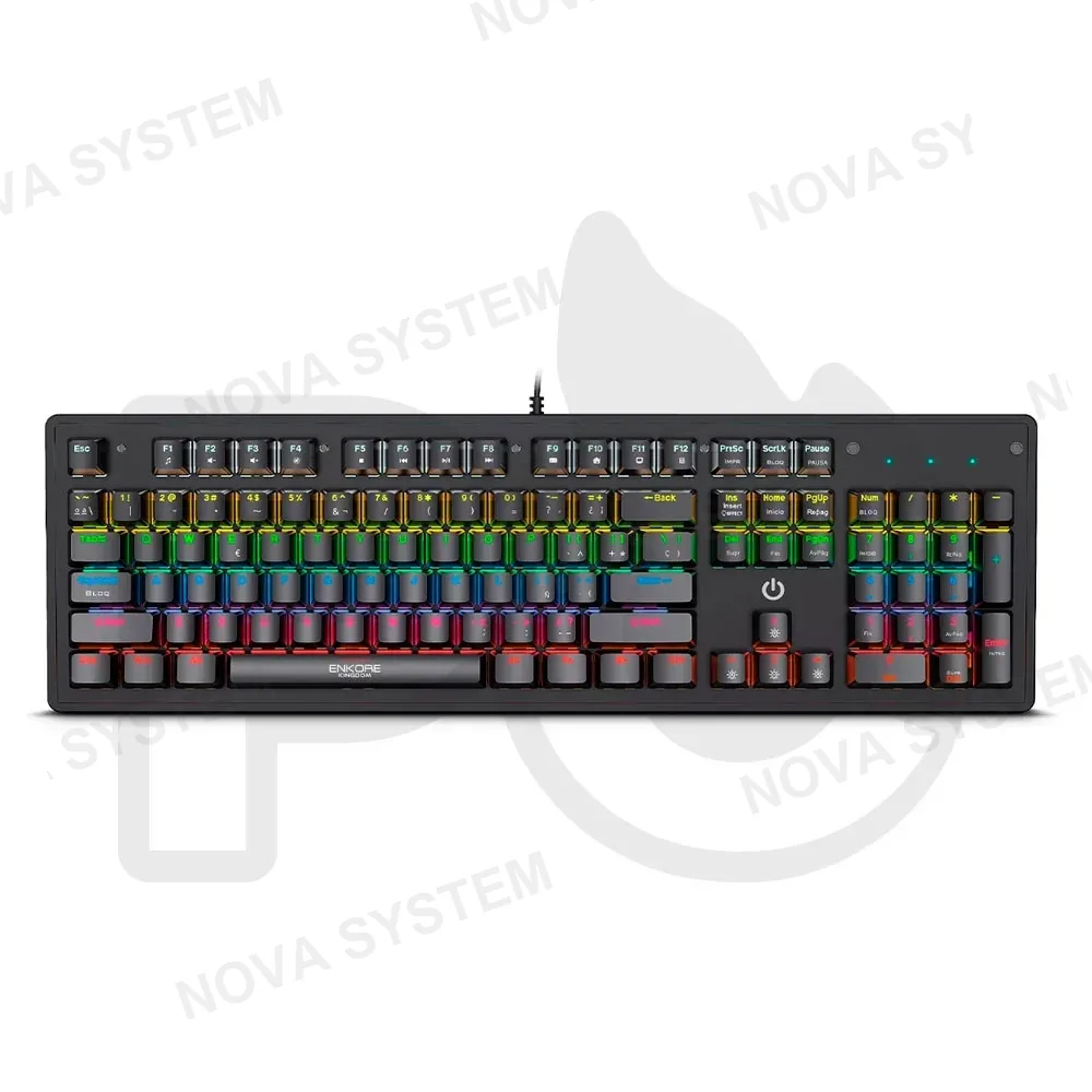 ENKORE TECLADO MECANICO ENKORE KINGDOM ENK1001 RGB SWITCH AZUL