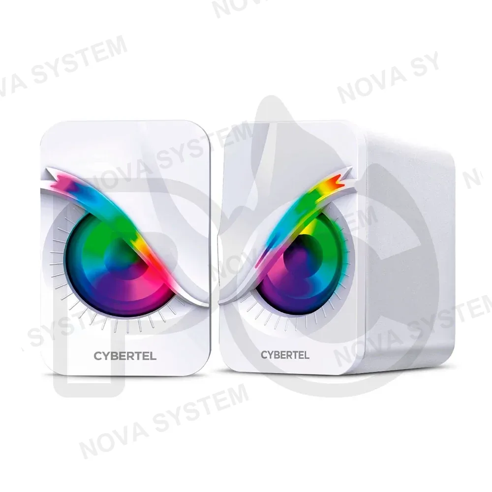 PARLANTE CYBERTEL 2,0 RGB EXXPERT WHITE CBX S301W