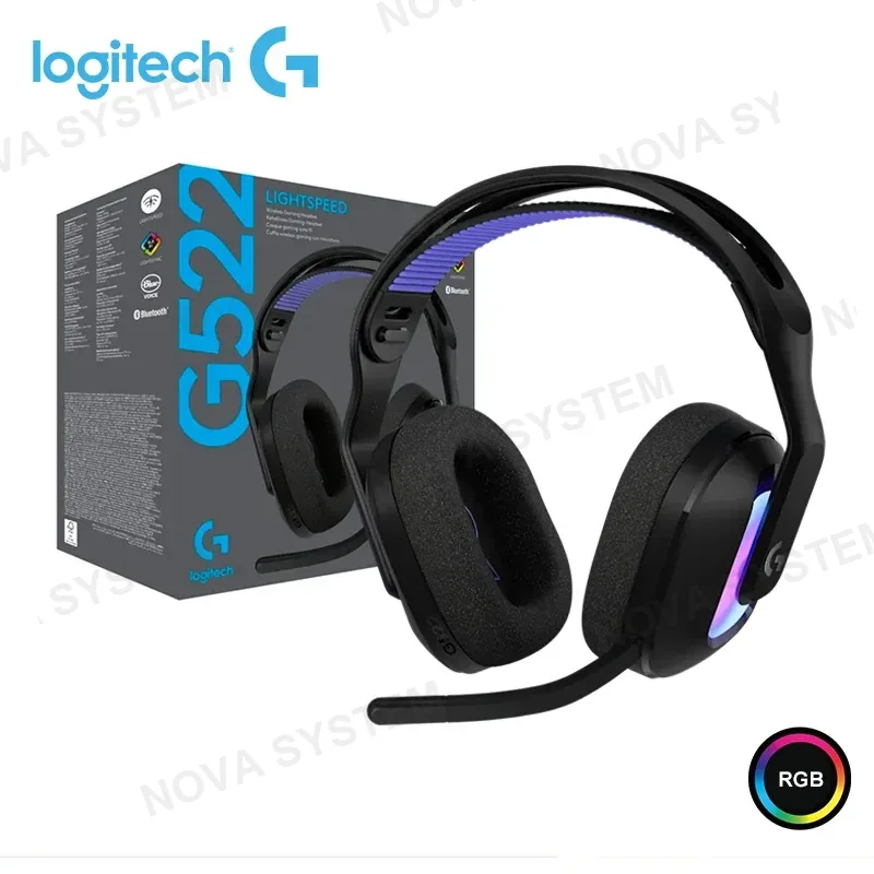 LOGITECH AUDIFONO LOGITECH G G522 LIGHTSPEED BLACK RGB CON MICROFONO CONEXIÓN WIRELESS/BLUETOOTH/ WIRED USB-C COMPUTERSHOP