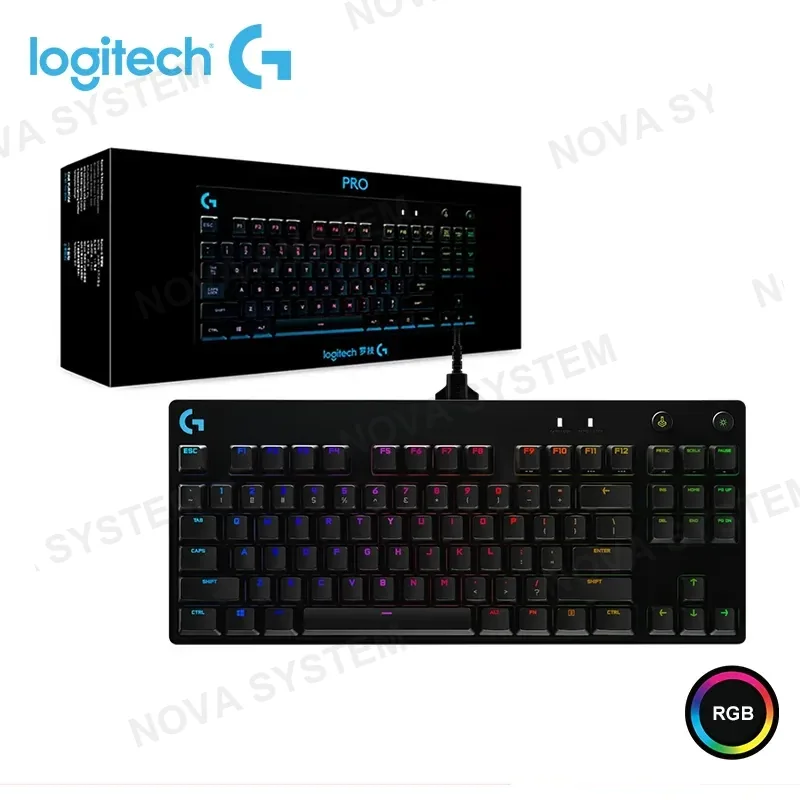 LOGITECH TECLADO LOGITECH G PRO BLACK RGB MECANICO CONEXIÓN WIRED USB (PN:920-009388) COMPUTERSHOP