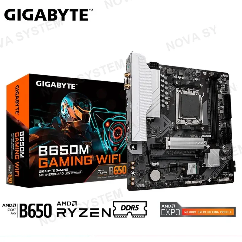 MAIBOARD GIGABYTE B650M GAMING WIFI, DDR5, AM5, AMD